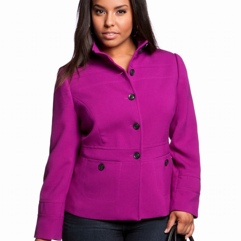 NWOT Eloquii Magenta Blazer Size 18w